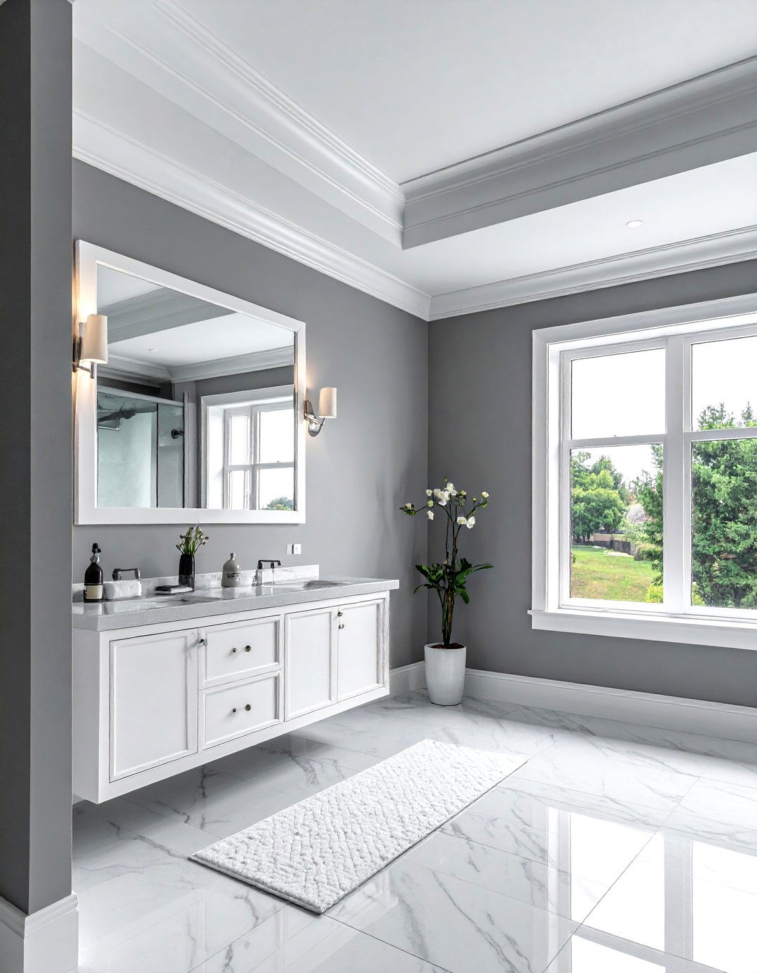 Crown molding - 30 traditional bathroom ideas