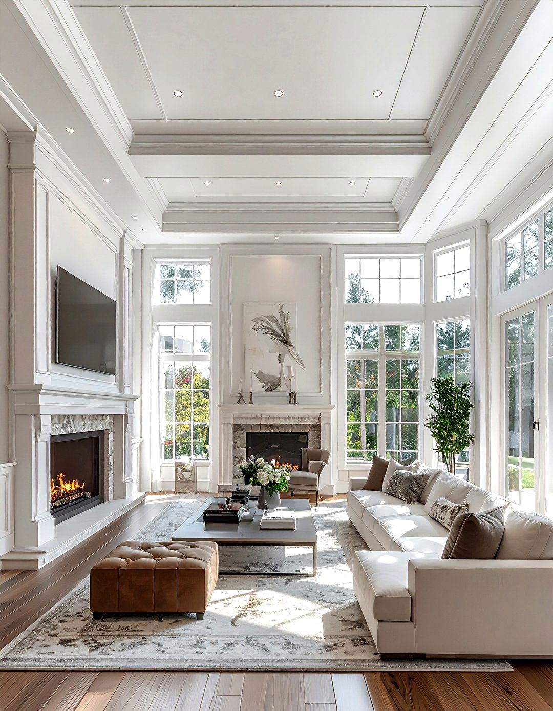 Crown molding living room - 30 molding ideas
