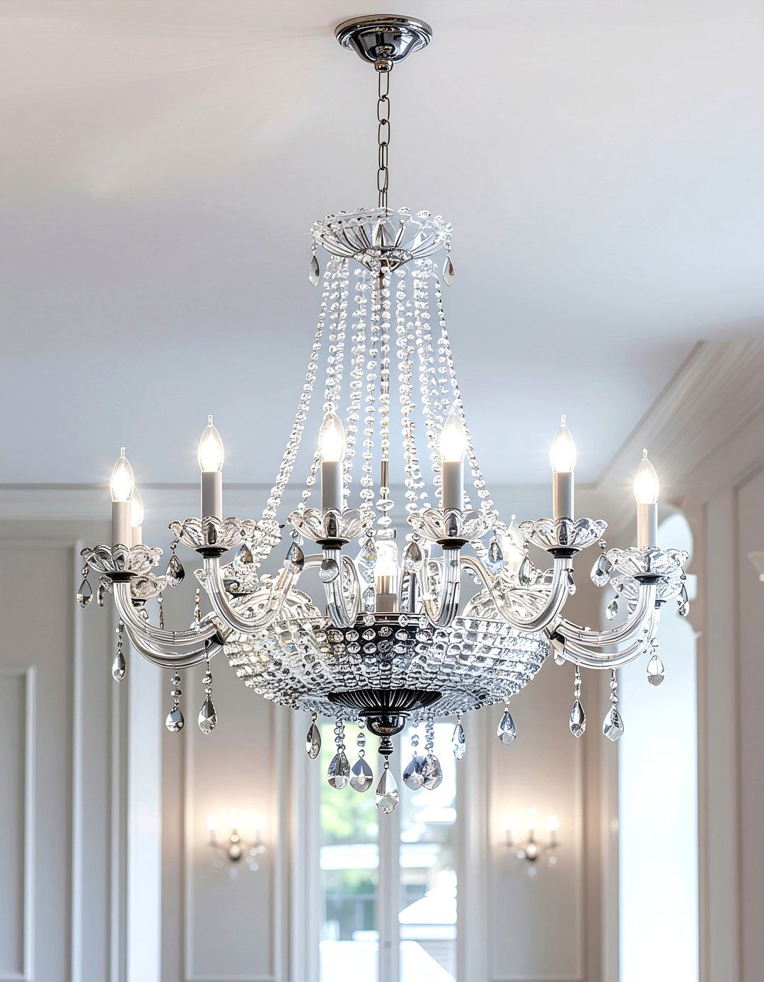 Crystal Chandelier - 30 elegant decor ideas