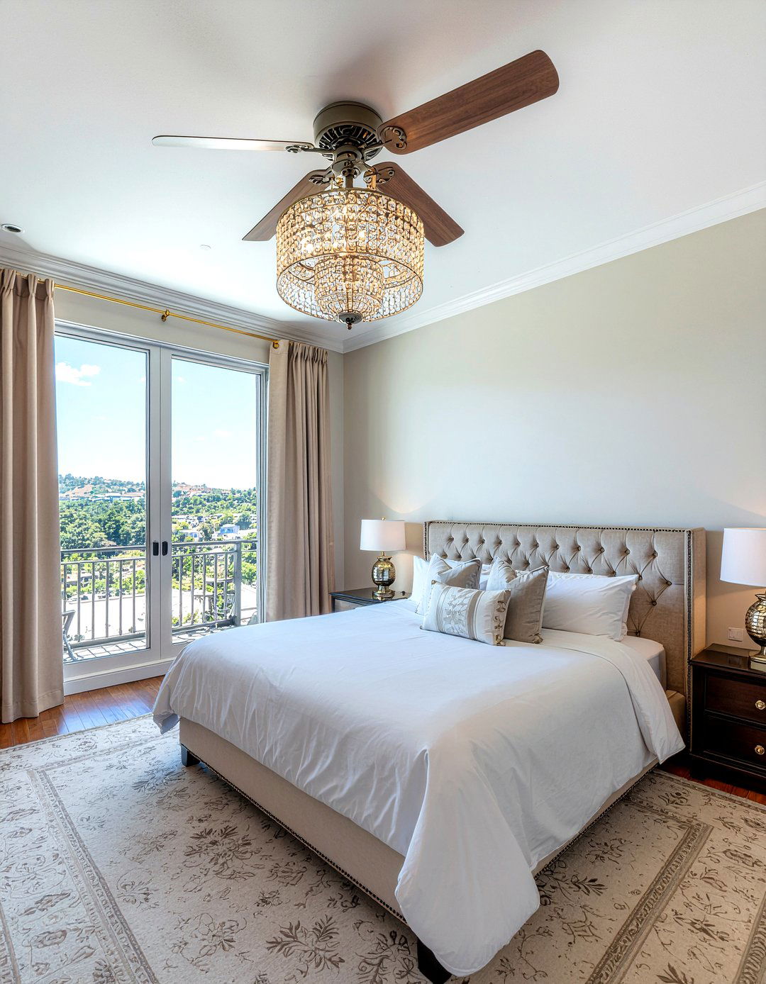 Crystal Chandelier Fan - 30 bedroom fans