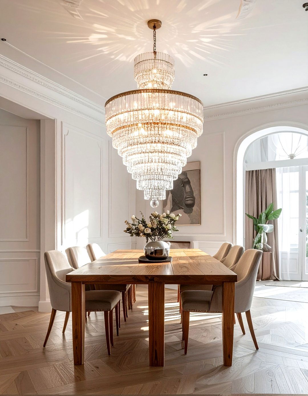 Crystal Chandelier Lighting - 30 romantic decor ideas