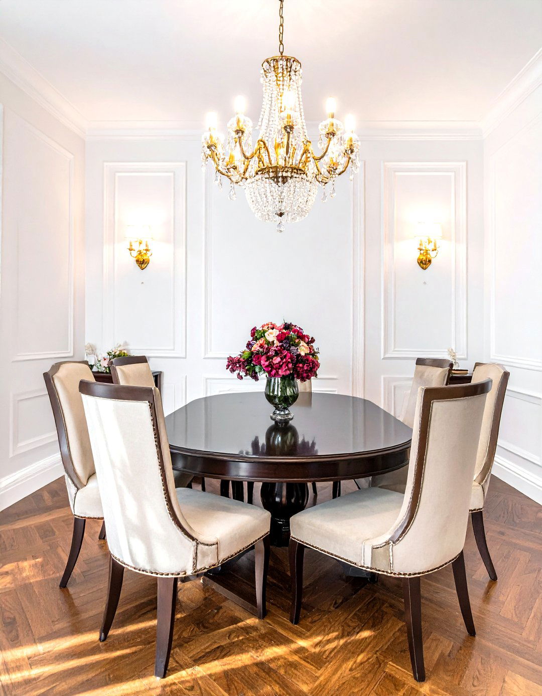 Crystal Chandelier Lighting - 30 timeless dining room ideas
