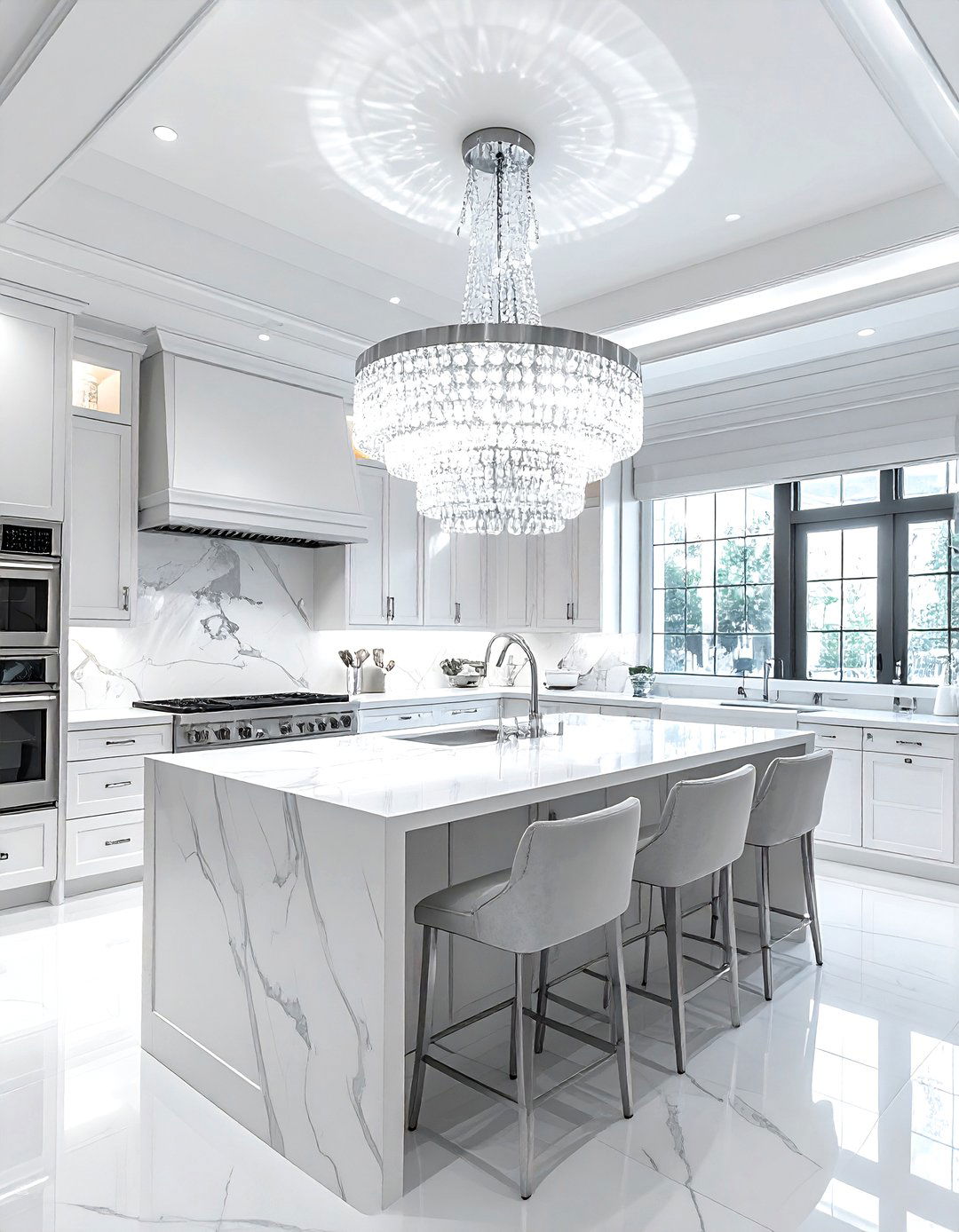 Crystal Kitchen Light Fixture - 30 kitchen chandelier ideas