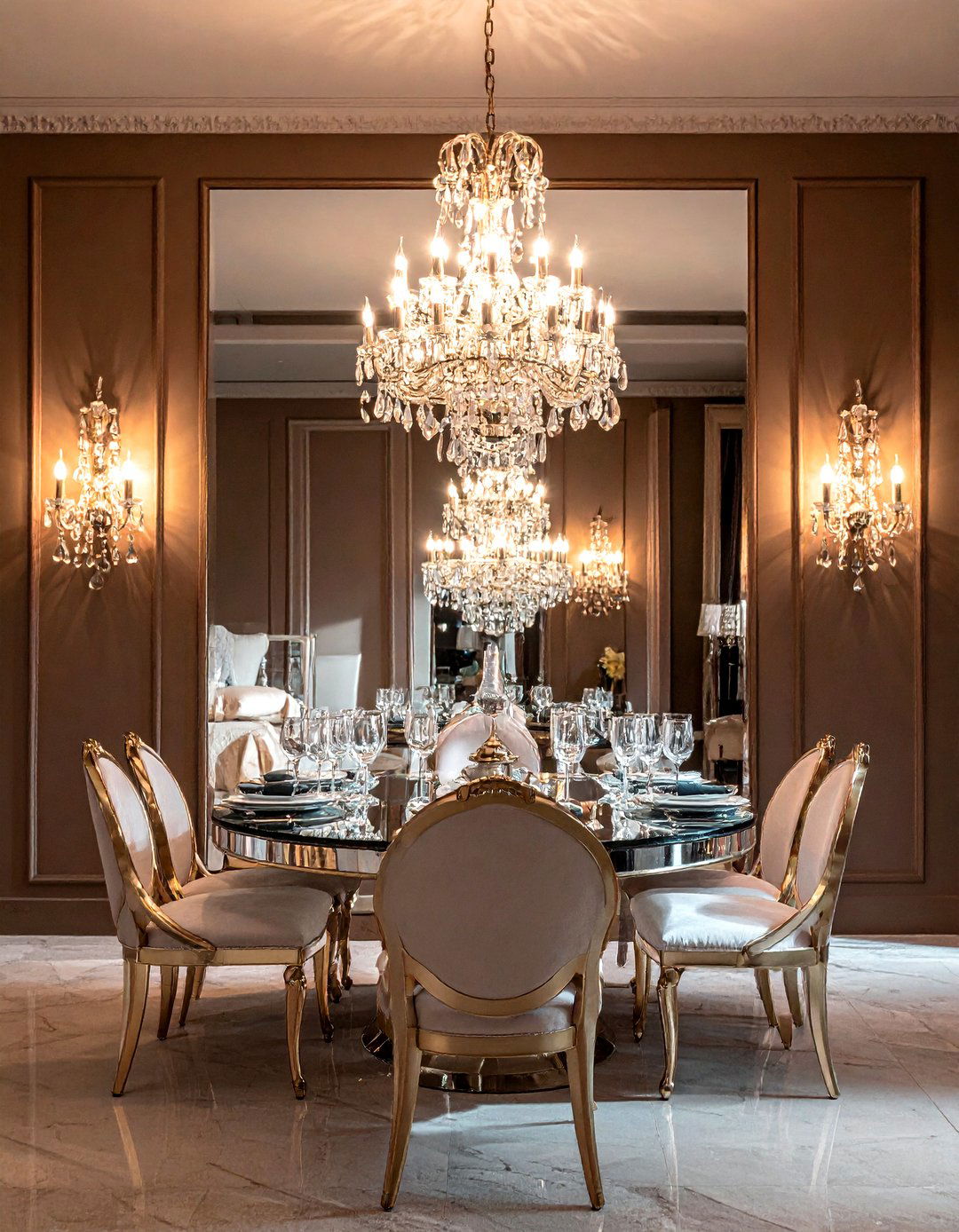 Crystal Lighting Fixtures - 30 stately dining room ideas