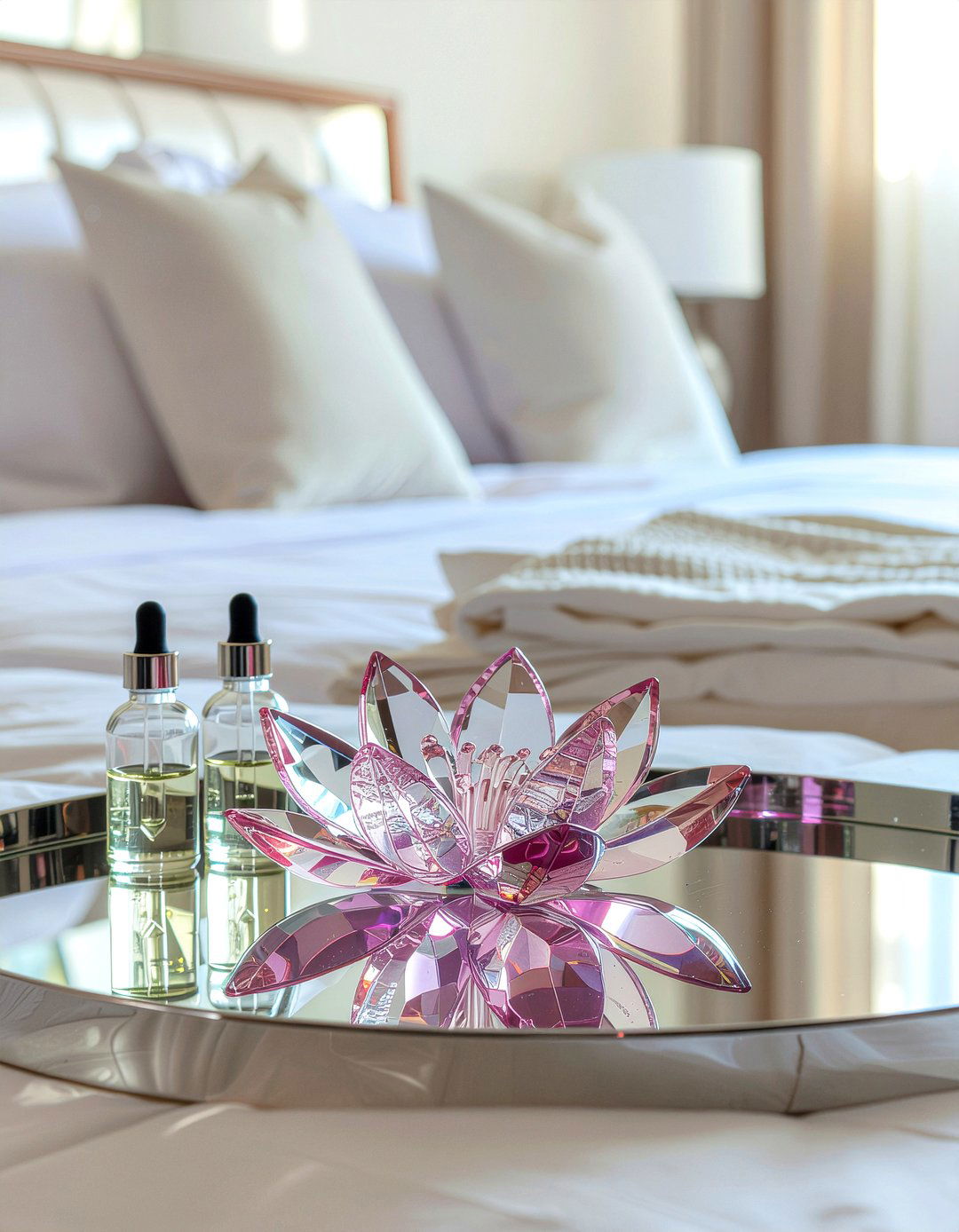 Crystal Lotus Flower - 30 bedroom figurines