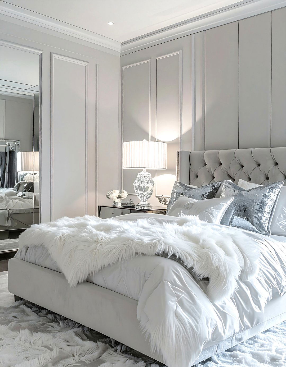 Crystal Table Lamp For Luxury Bedroom - 30 bedroom accent lighting ideas