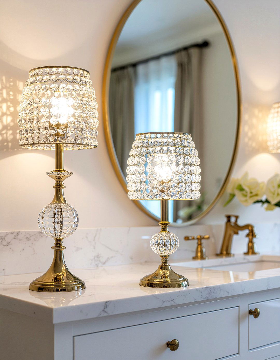 Crystal Wall Sconce - 30 bedroom vanity lights