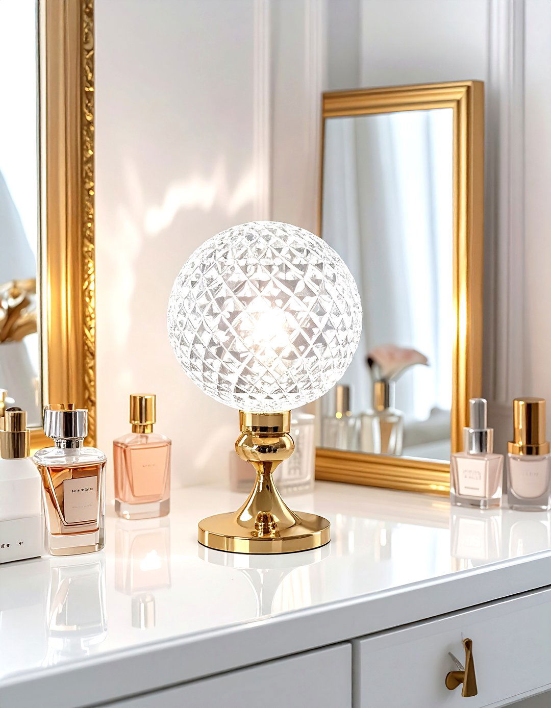 Crystal ball lamp - 30 decorative lamp ideas