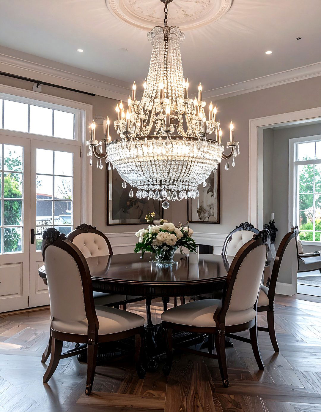 Crystal chandelier - 30 new traditional decor ideas