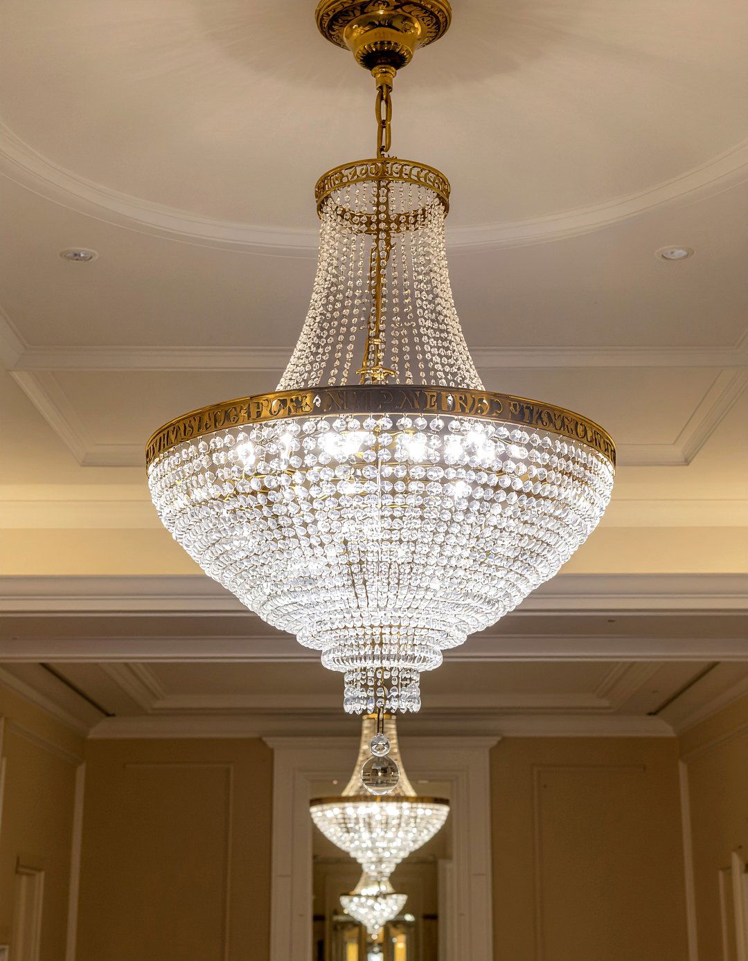 Crystal chandelier lighting - 30 Georgian living room ideas