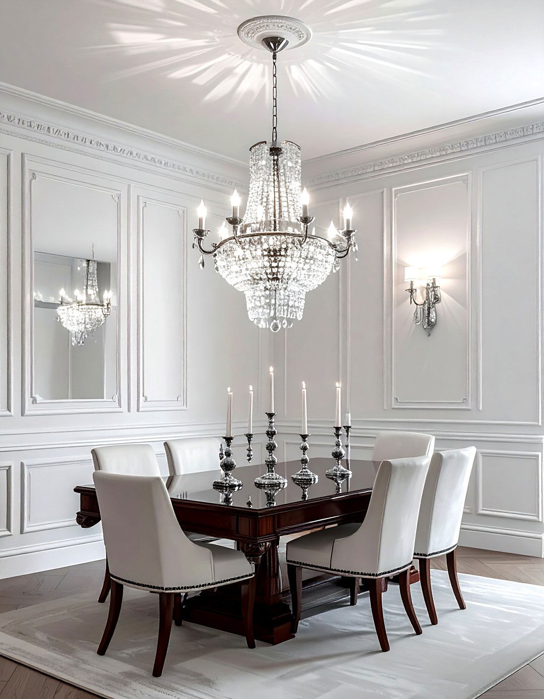 Crystal dining room fixture - 30 dining room lamp ideas