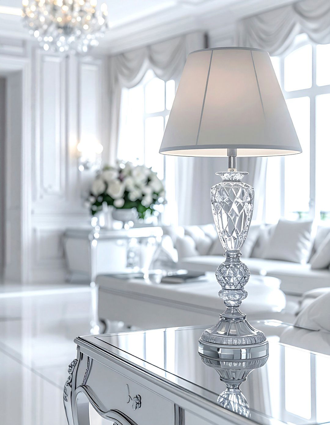 Crystal table lamp - 30 lamp ideas