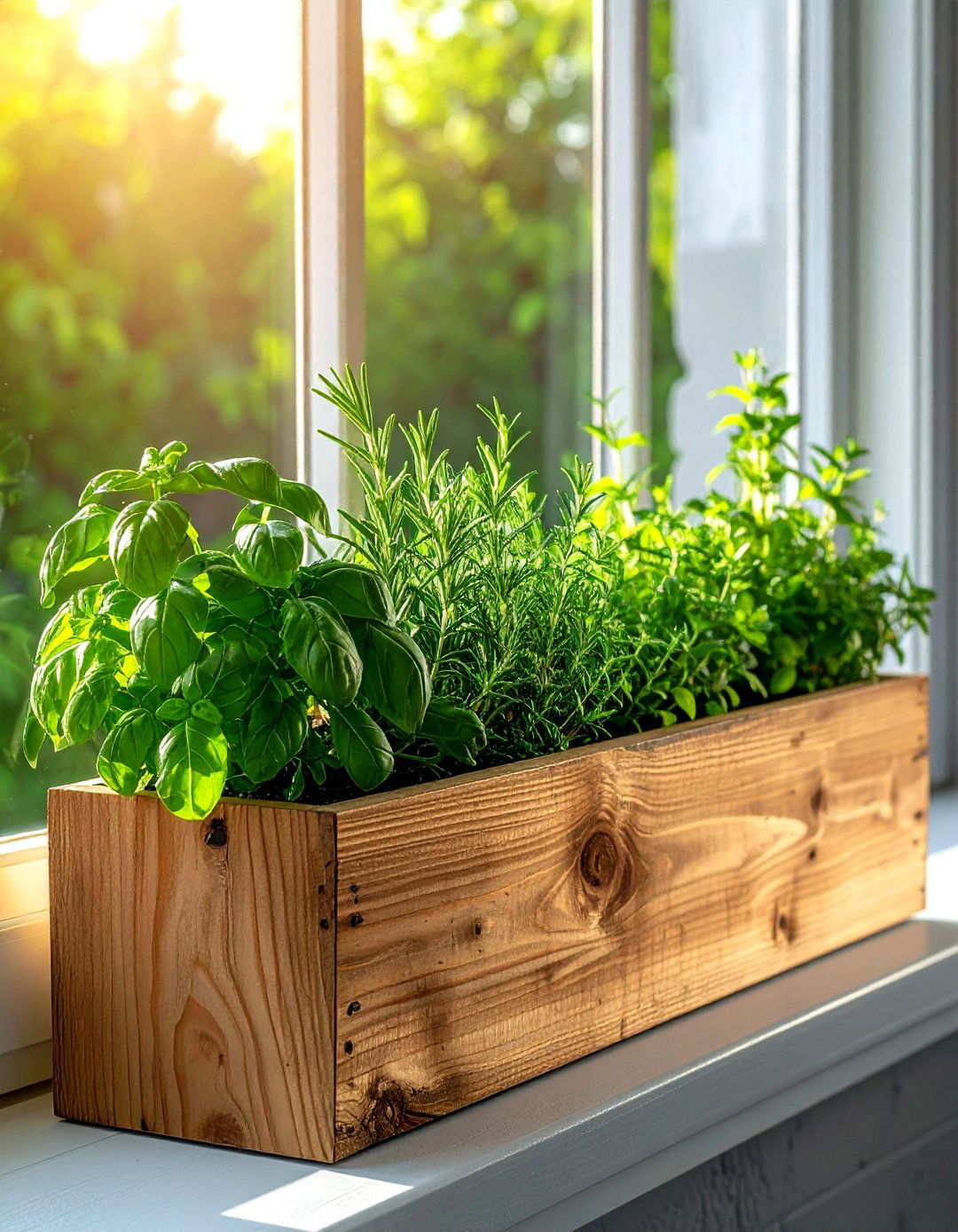 Culinary herb window box - 30 window box ideas