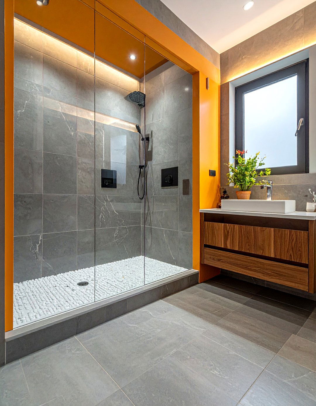 Curbless shower entry - 30 bathroom reconfiguration ideas