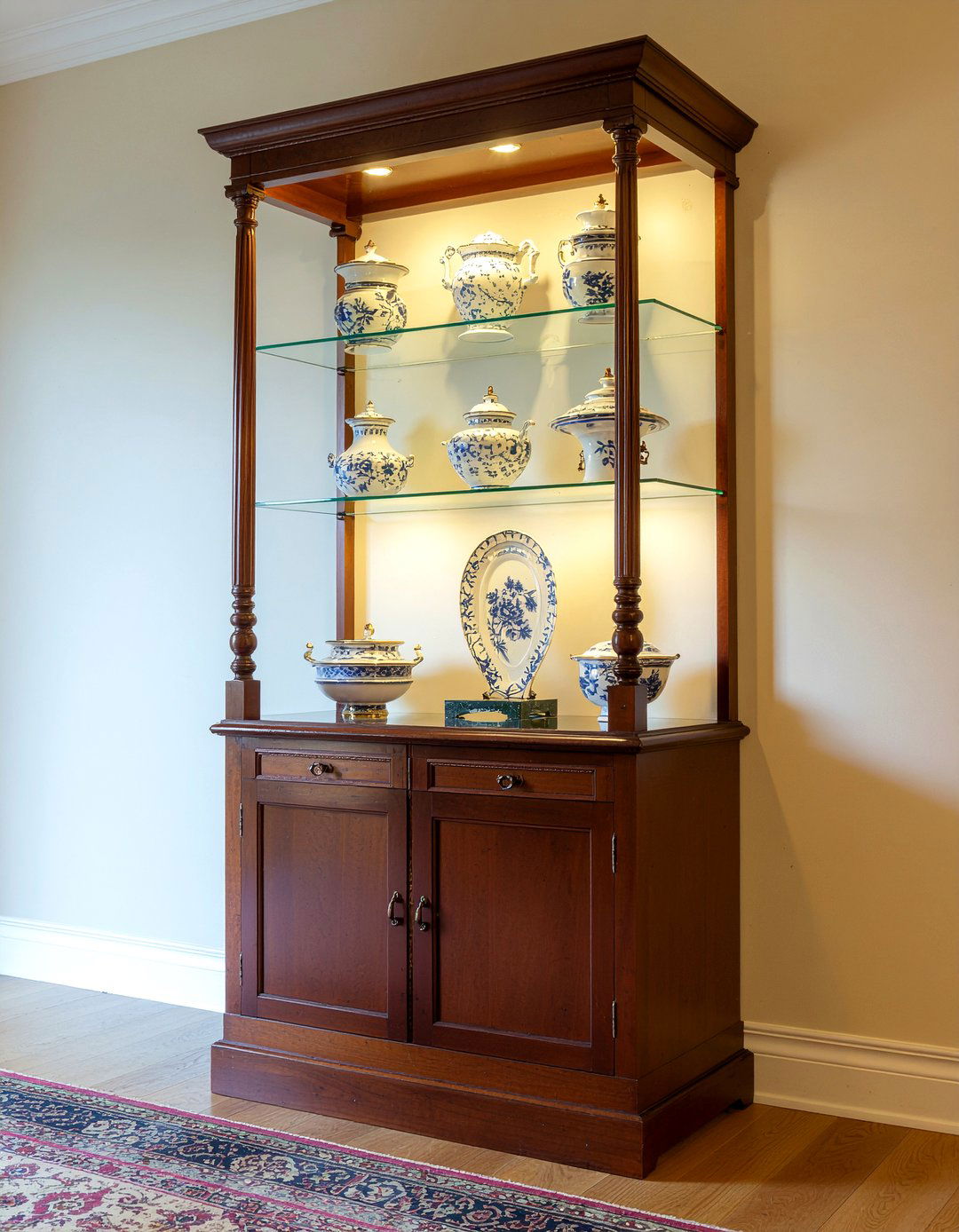 Curio Cabinet Living Room - 30 antique living room ideas