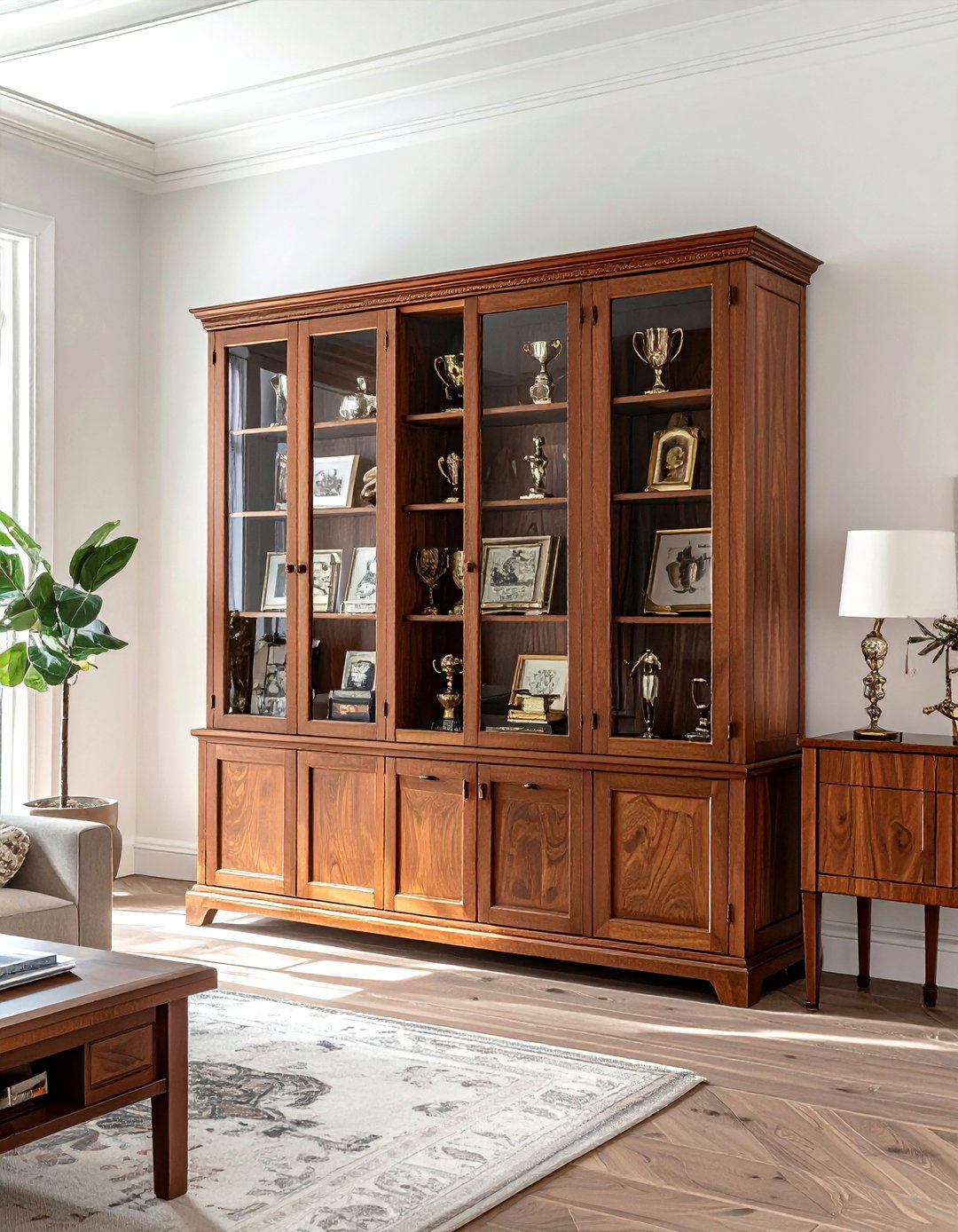 Curio cabinet for awards - 30 award display ideas