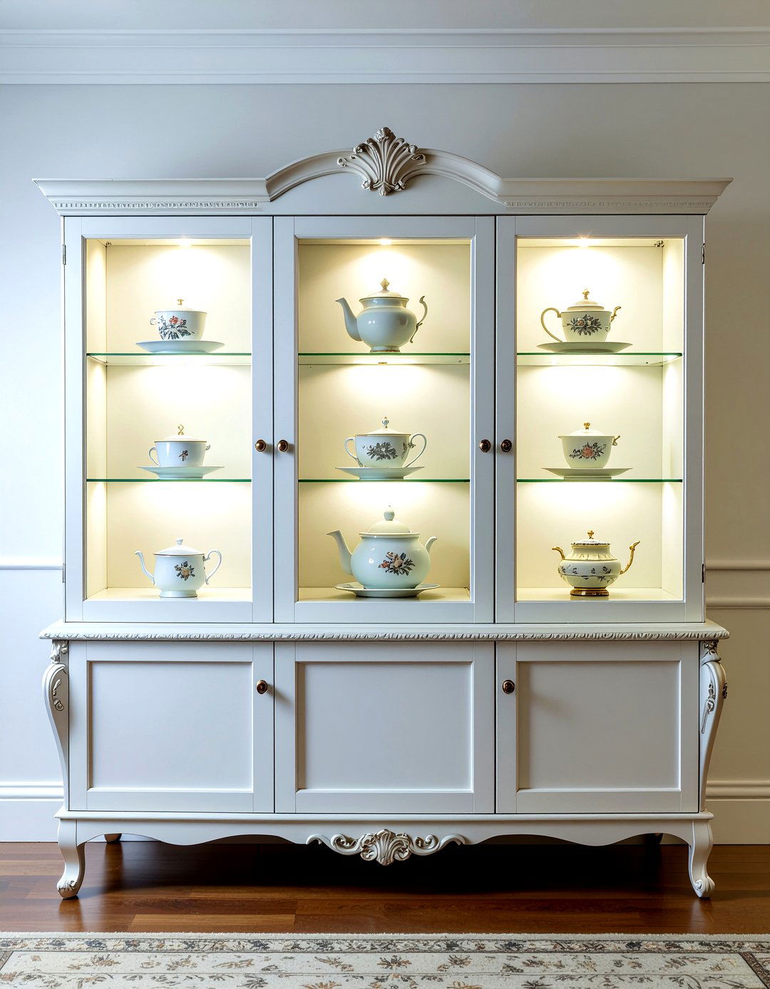 Curio display cabinet - 30 living room Asian furniture ideas