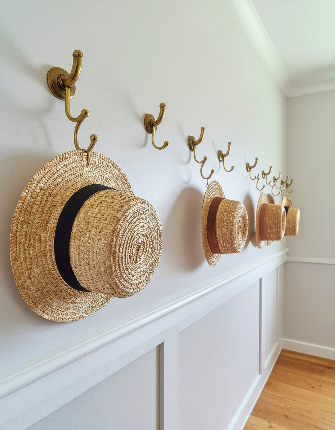 Curtain Rod Hat Storage - 30 bedroom hat storage ideas