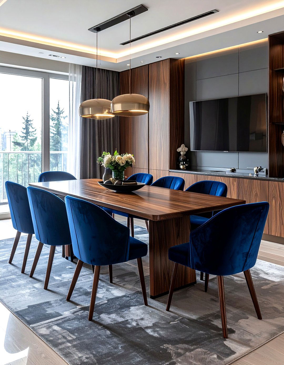 Curved Back Velvet Dining Chair - 30 velvet dining chair ideas