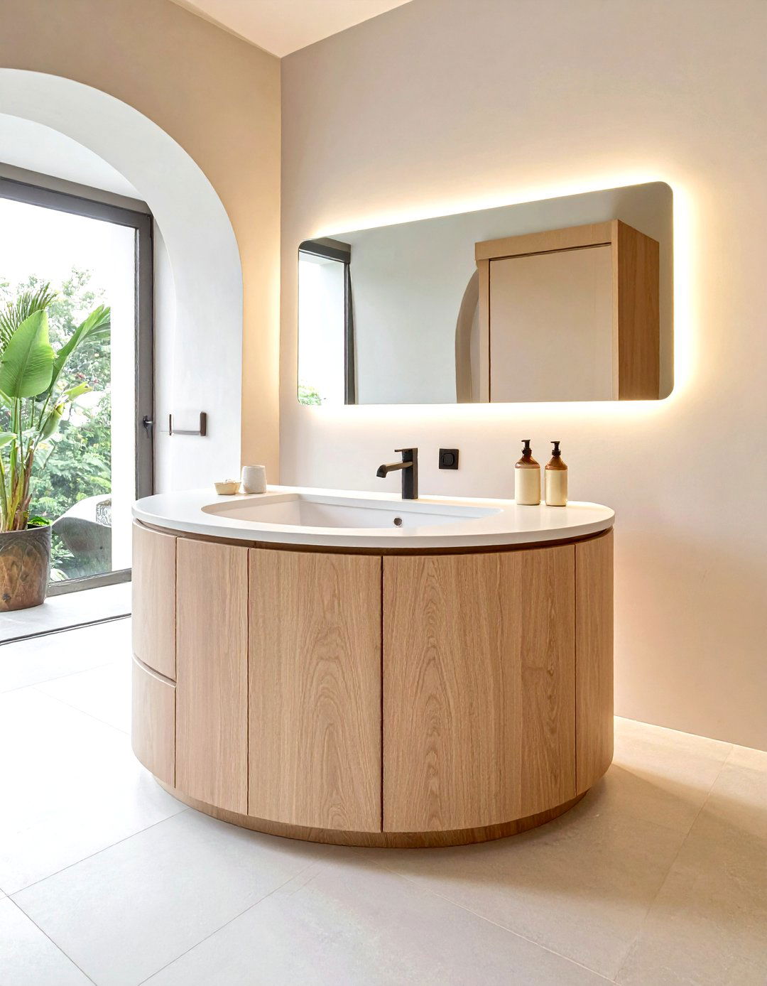 Curved Bathroom Vanity - 30 bathroom vanity ideas