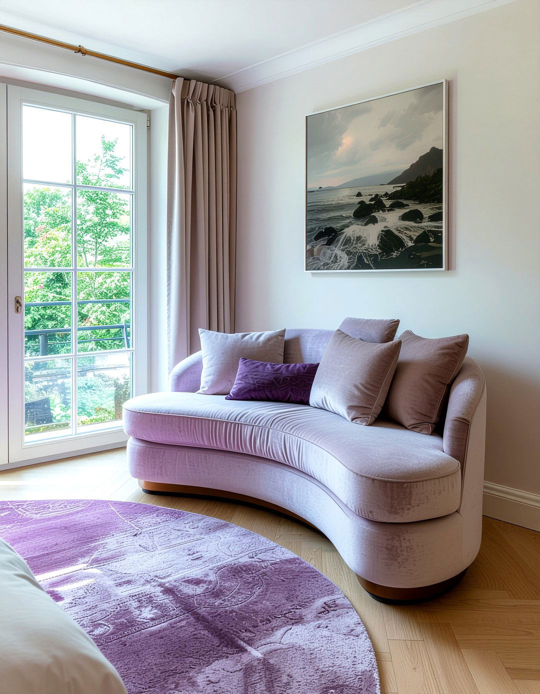 Curved Bedroom Settee - 30 bedroom settees