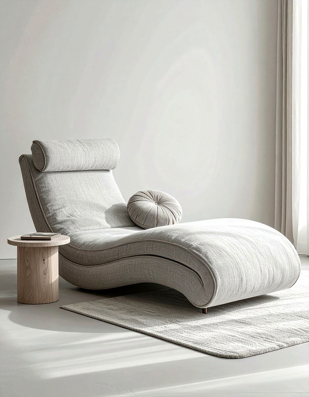 Curved Chaise Lounge - 30 living room chaise lounge ideas