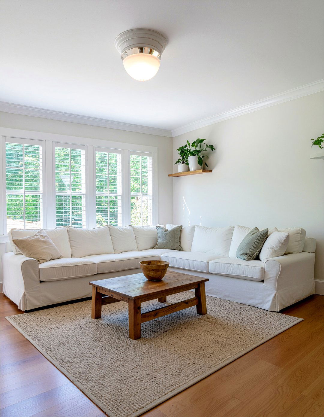 Curved Corner Molding - 30 living room crown molding ideas