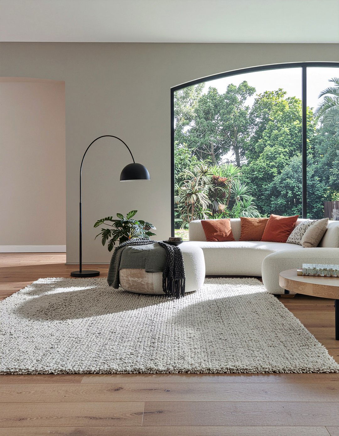 Curved Floor Lamp - 30 living room arc lamps