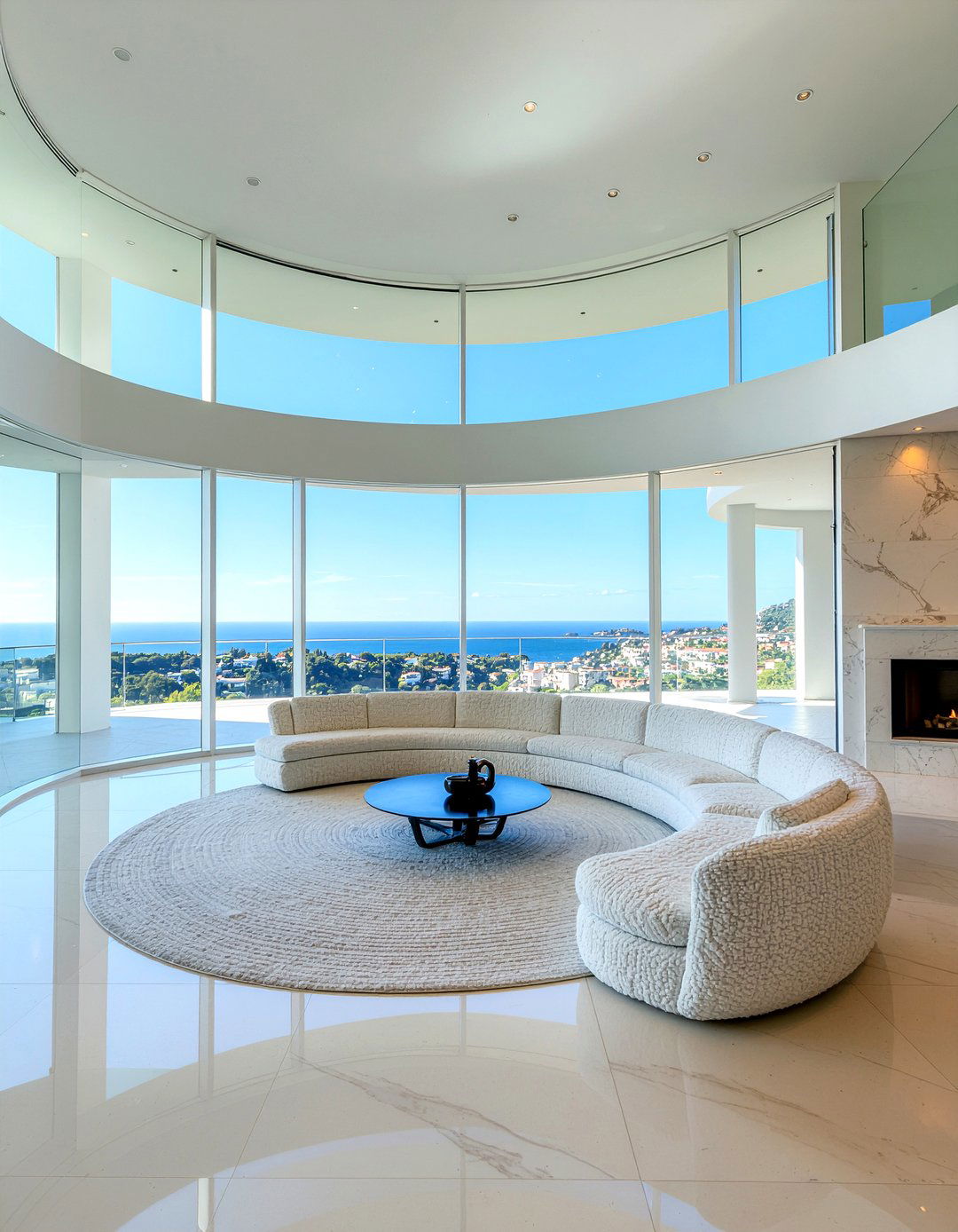 Curved Sectional Sofa - 30 L-shaped sofa living room ideas