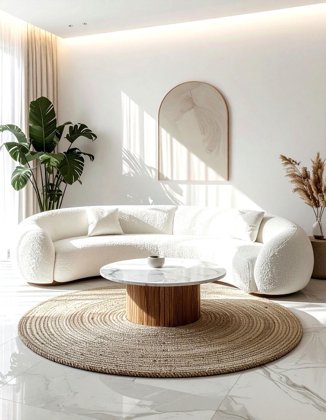 Curved Sofa Living Room - 30 living room furniture settings