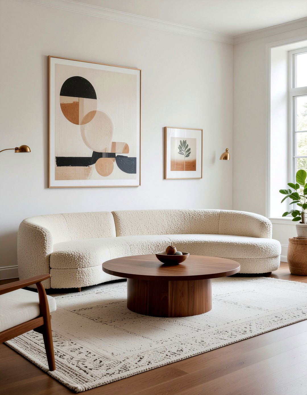 Curved Sofa Trend - 30 large living room ideas