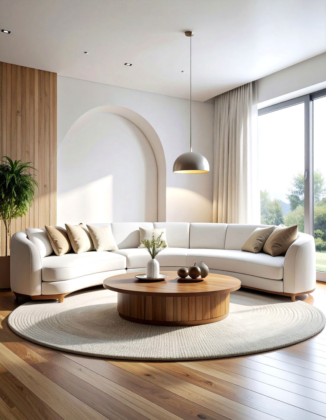 Curved furniture layout - 30 room refresh ideas