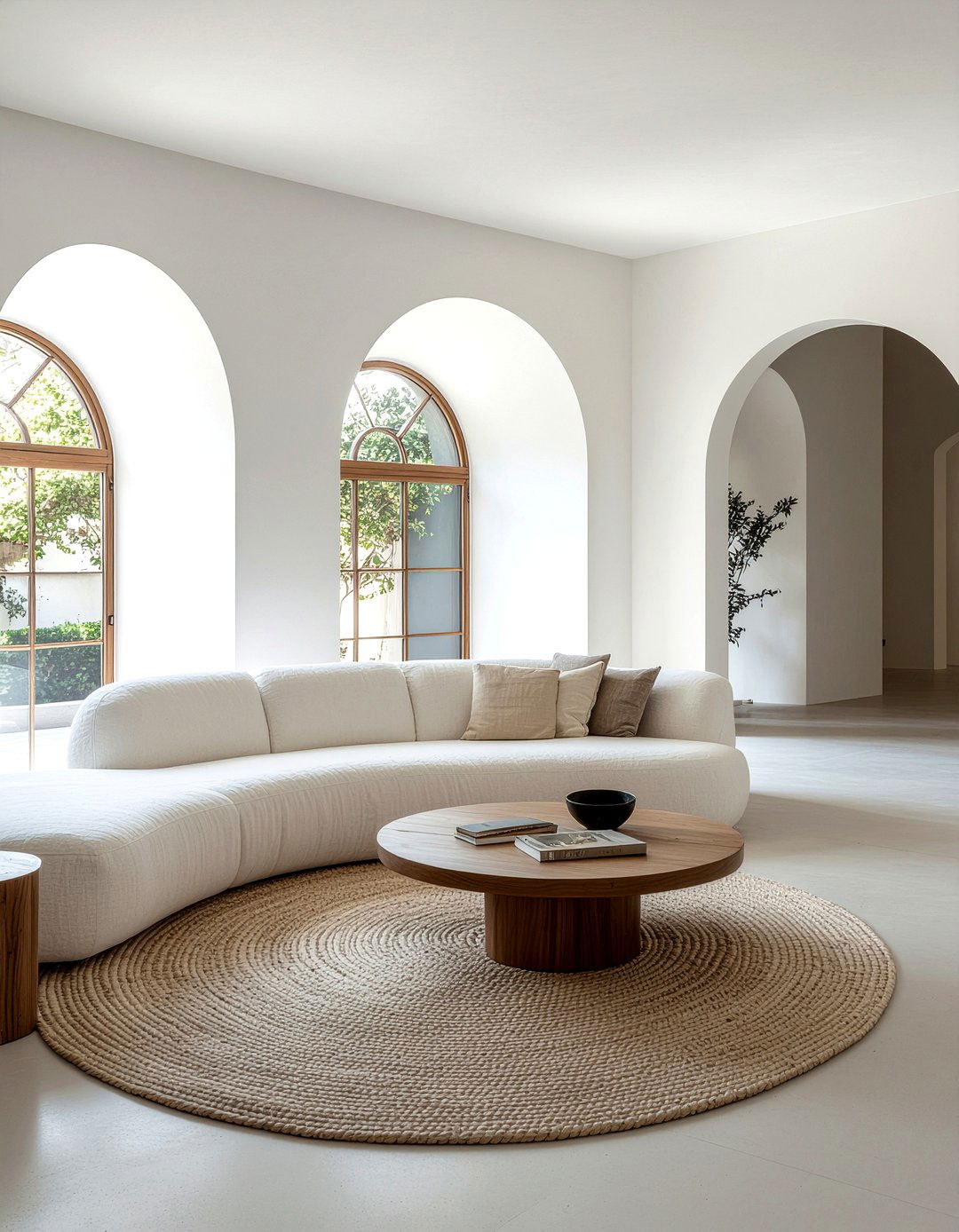 Curved furniture living room - 30 living room designs