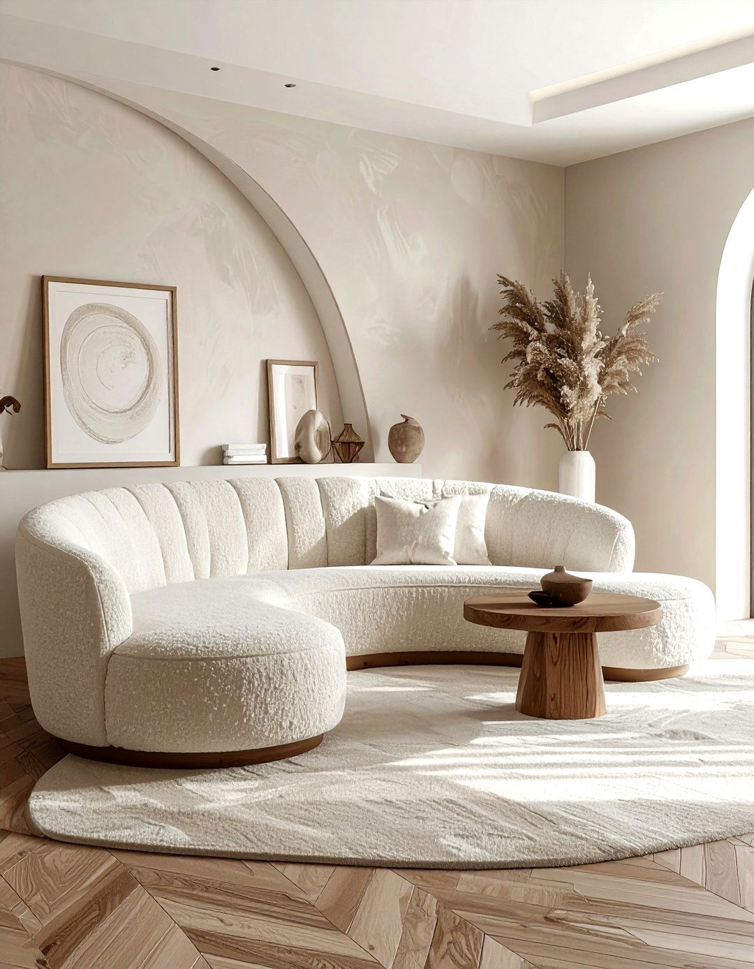 Curved sofa - 30 on-trend decor ideas