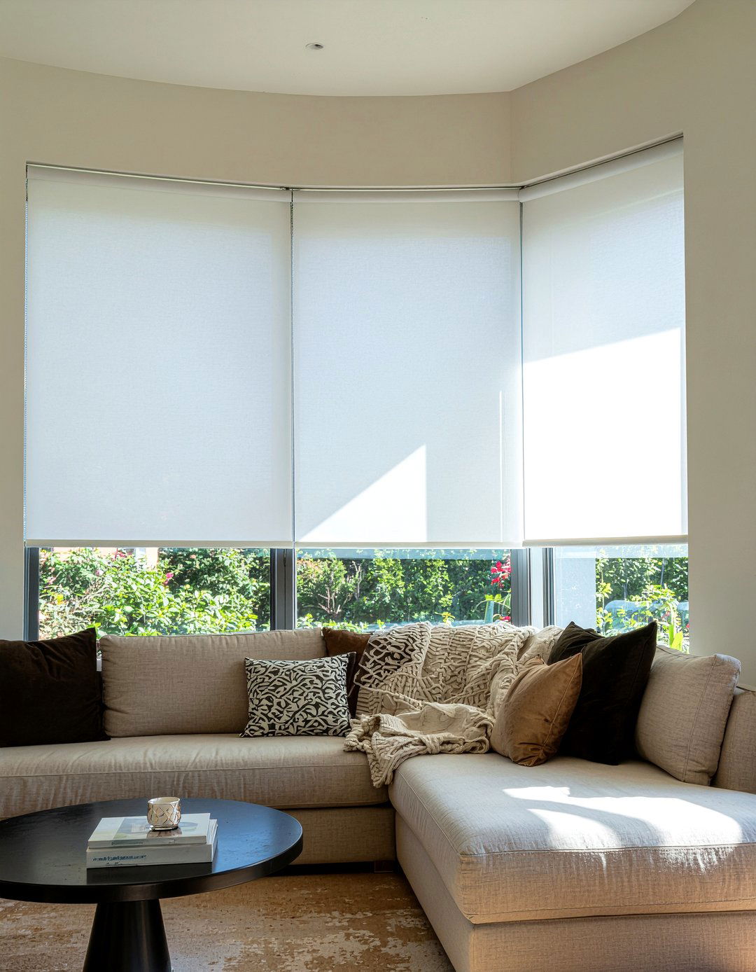 Curved track vertical blinds - 30 living room vertical blinds