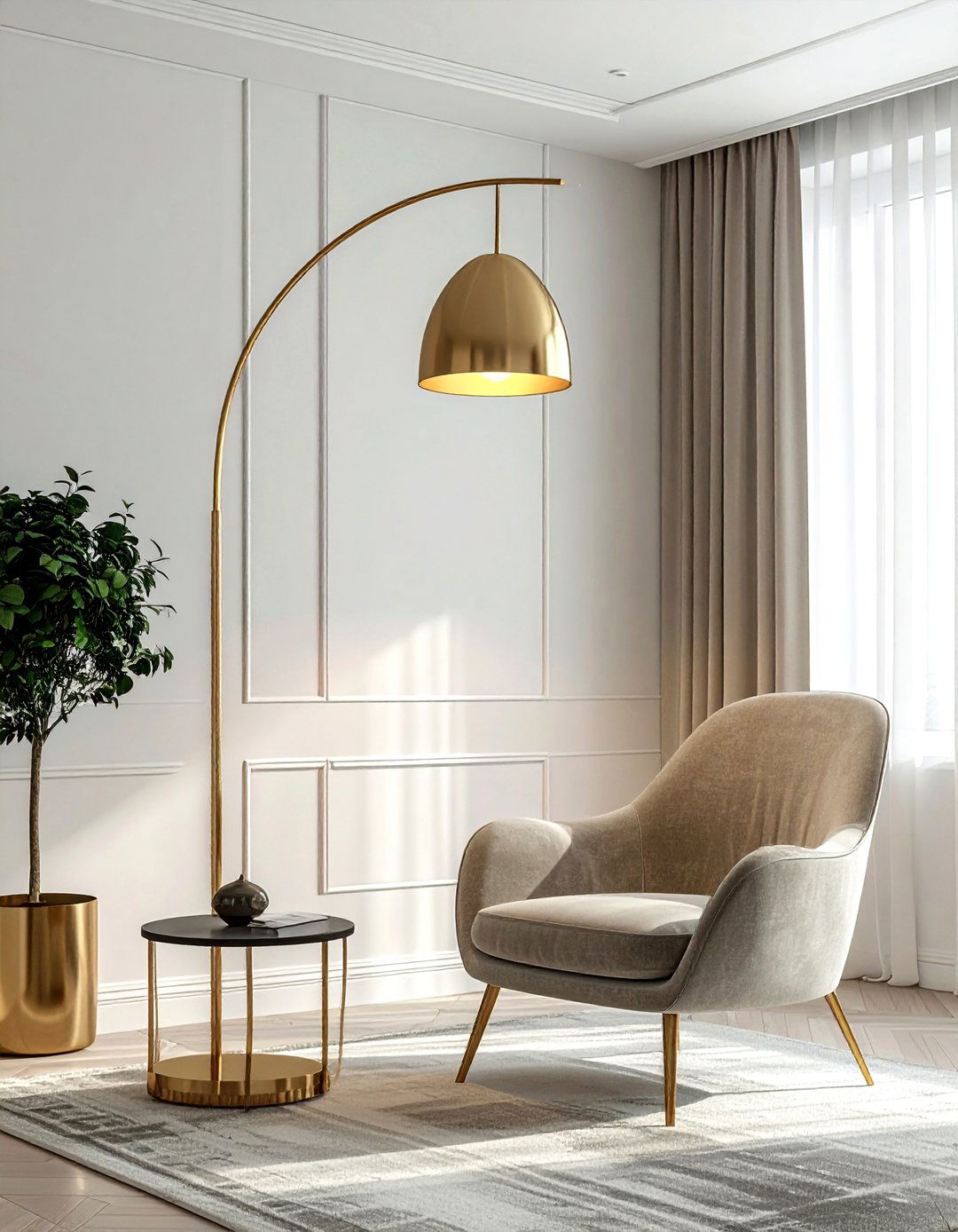 Curvy Floor Lamps - 30 simple decor ideas