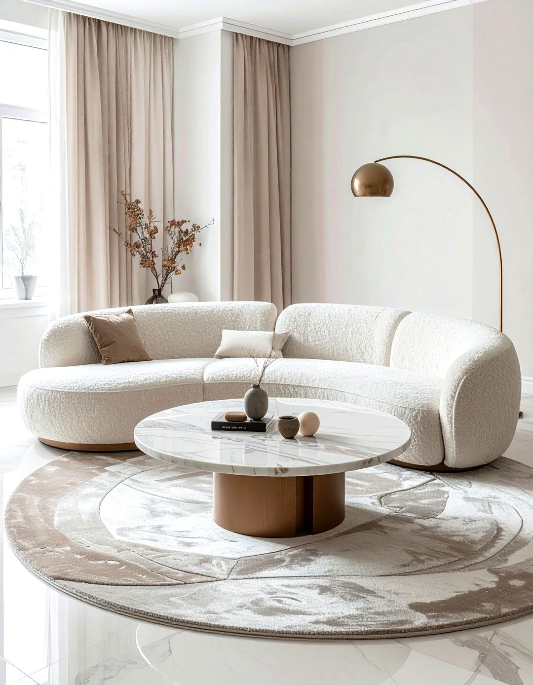 Curvy Furniture Living Room - 30 decor inspiration