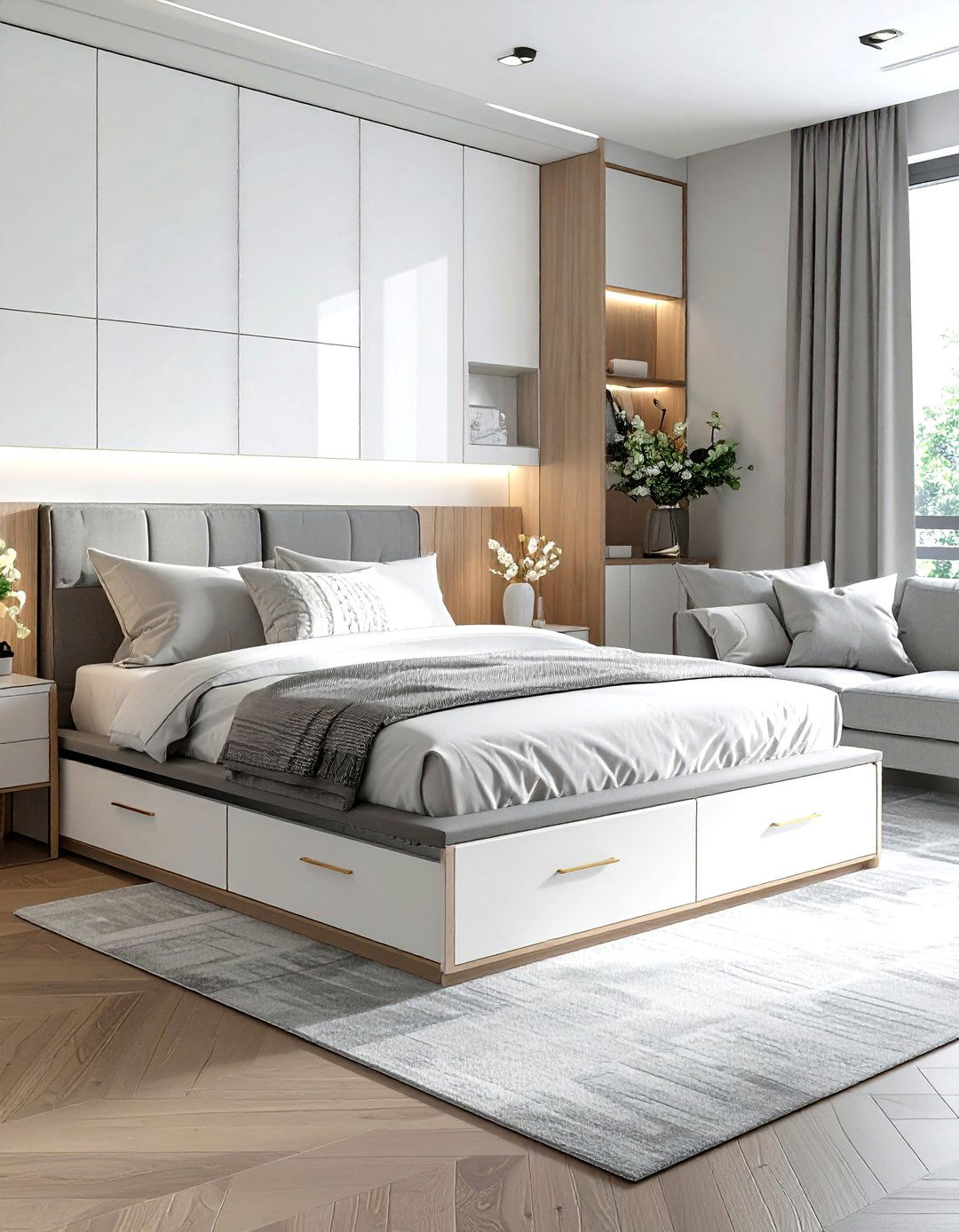 Custom Built In Drawers - 30 living room under bed storage ideas