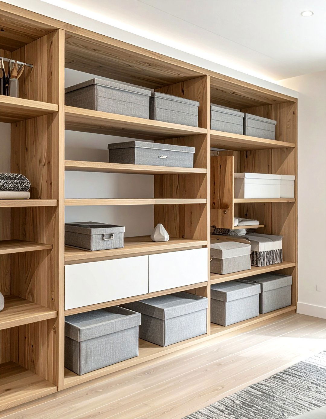 Custom Closet Shelving System - 30 living room closet organization