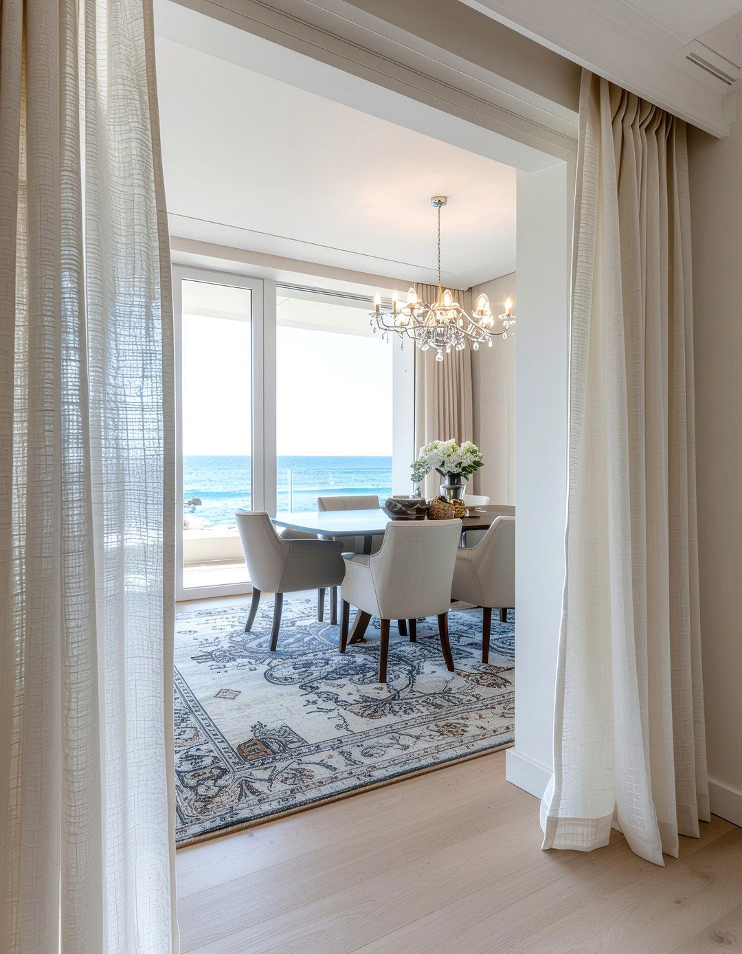 Custom Curtains With Mass Market Furniture - 30 dining room high-low mixing ideas