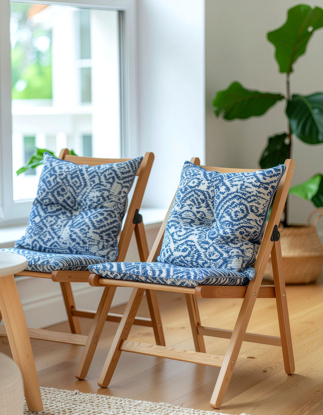 Custom Cushions With Folding Chairs - 30 dining room high-low mixing ideas