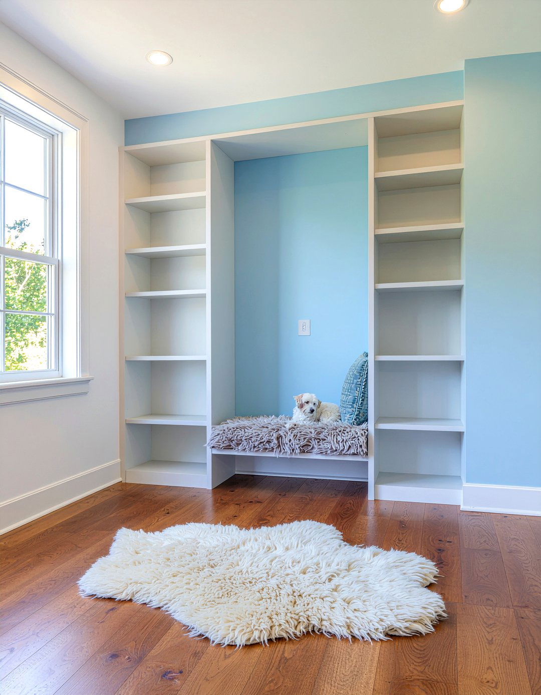 Custom Dog Nook - 30 dog living room ideas