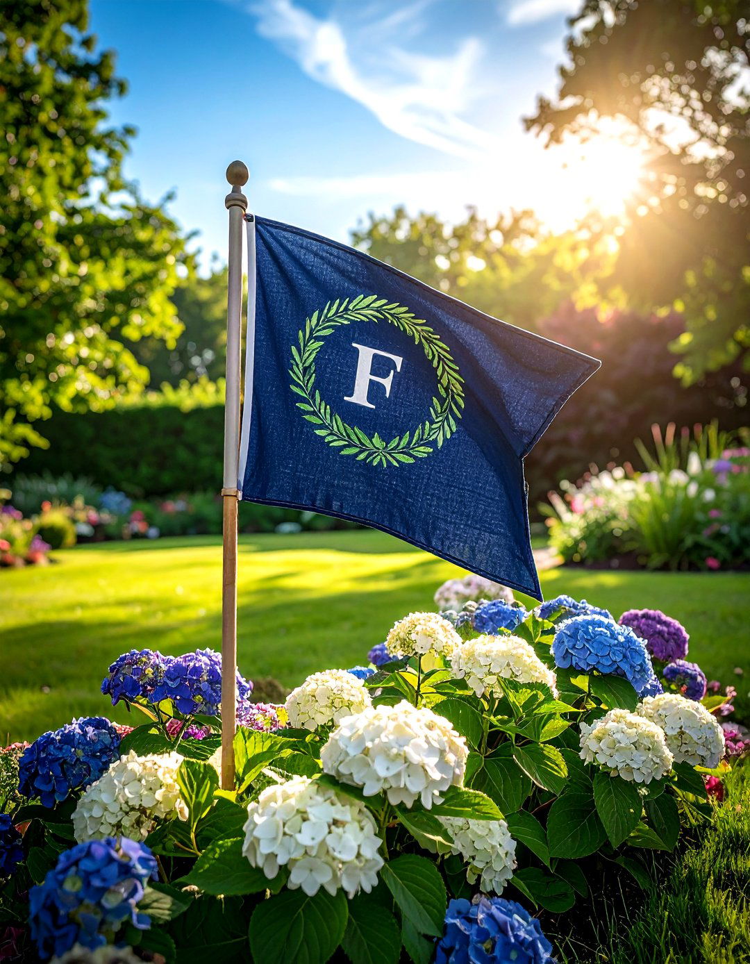 Custom Garden Flag - 30 monogrammed decor ideas