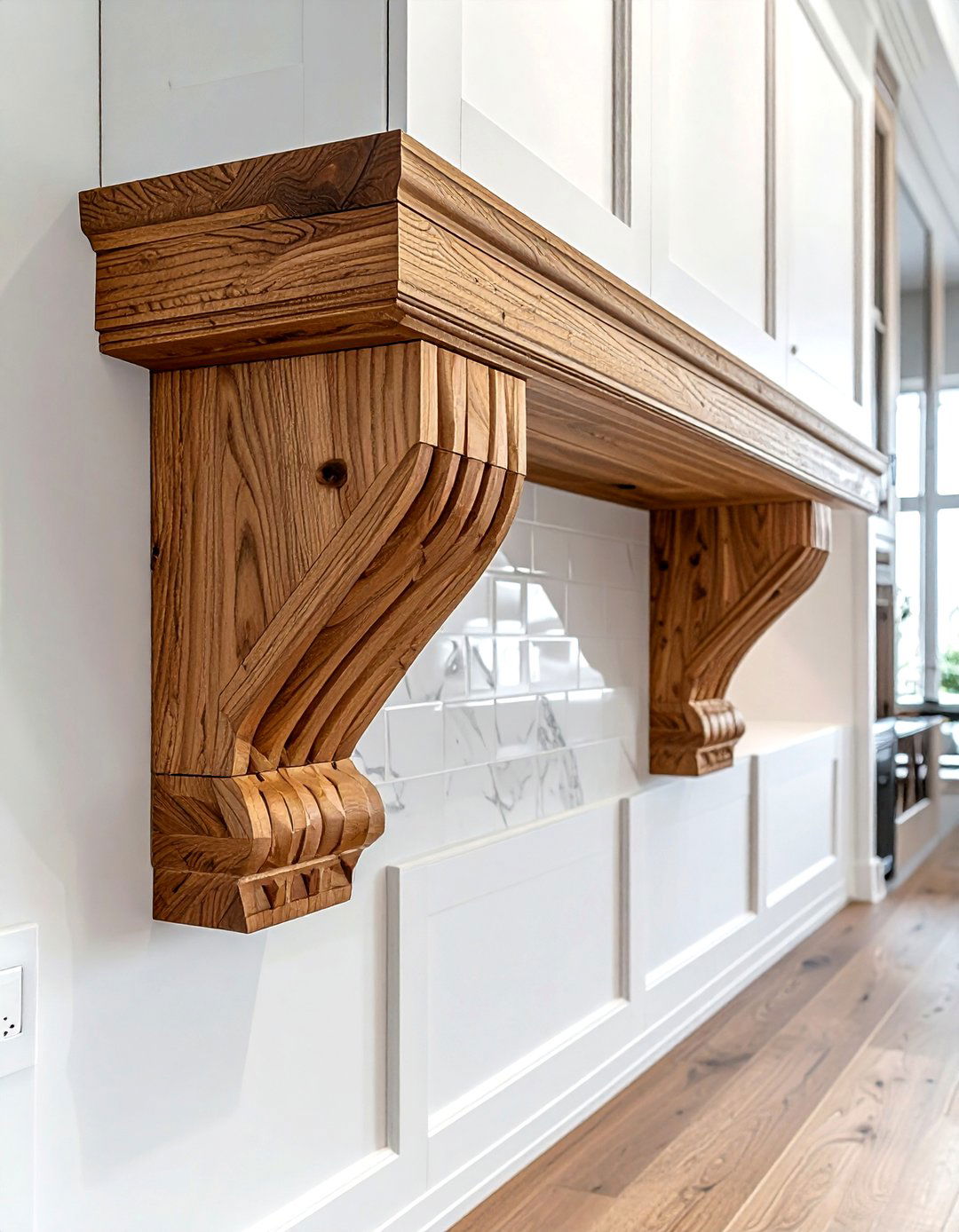 Custom Kitchen Cabinet Corbel - 30 kitchen corbel ideas