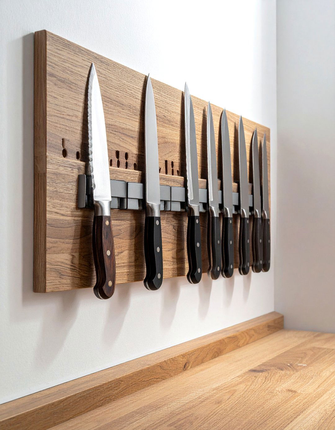 Custom Length Magnetic Knife Strip For Narrow Wall - 30 magnetic knife strip kitchen ideas