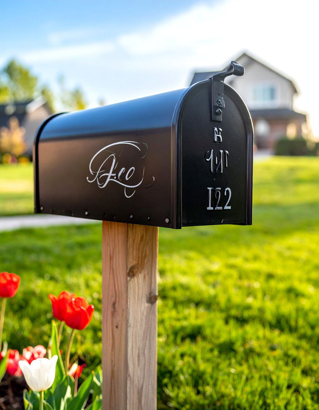 Custom Mailbox Lettering - 30 monogrammed decor ideas