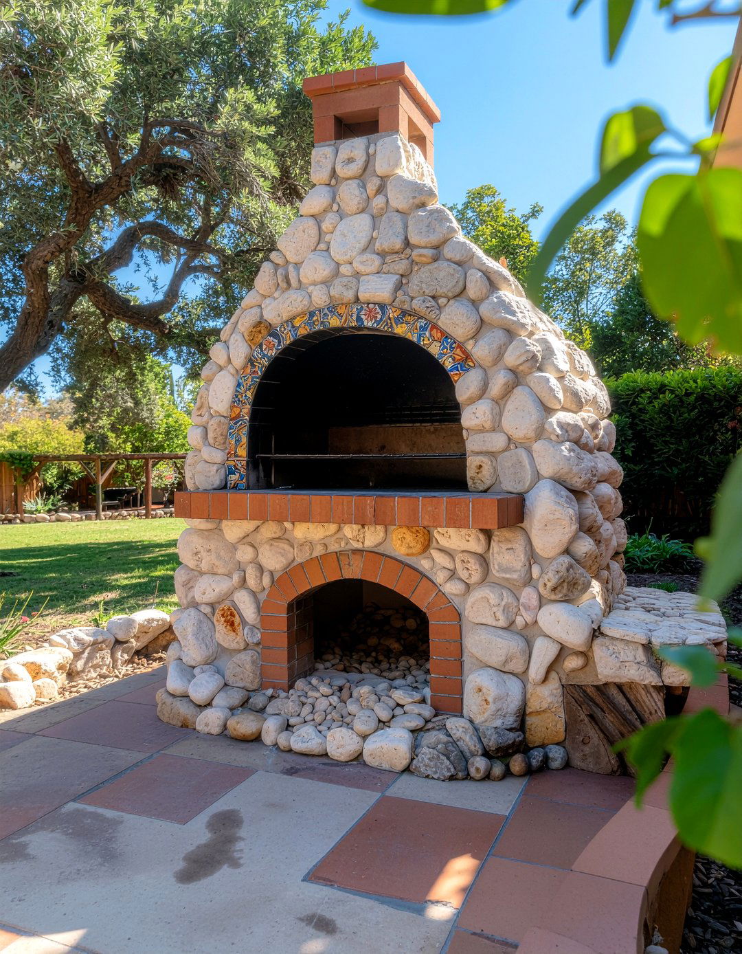 Custom Masonry Pizza Oven - 30 outdoor kitchen pizza oven ideas