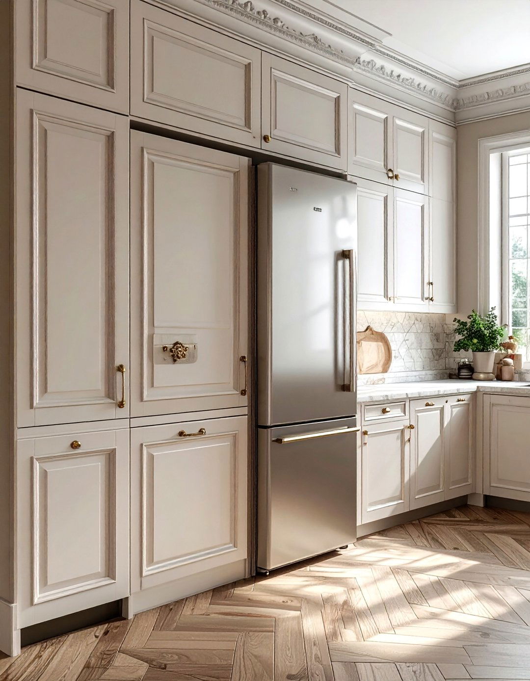 Custom Panel Refrigerator For Traditional Kitchen - 30 built-in refrigerator kitchen ideas