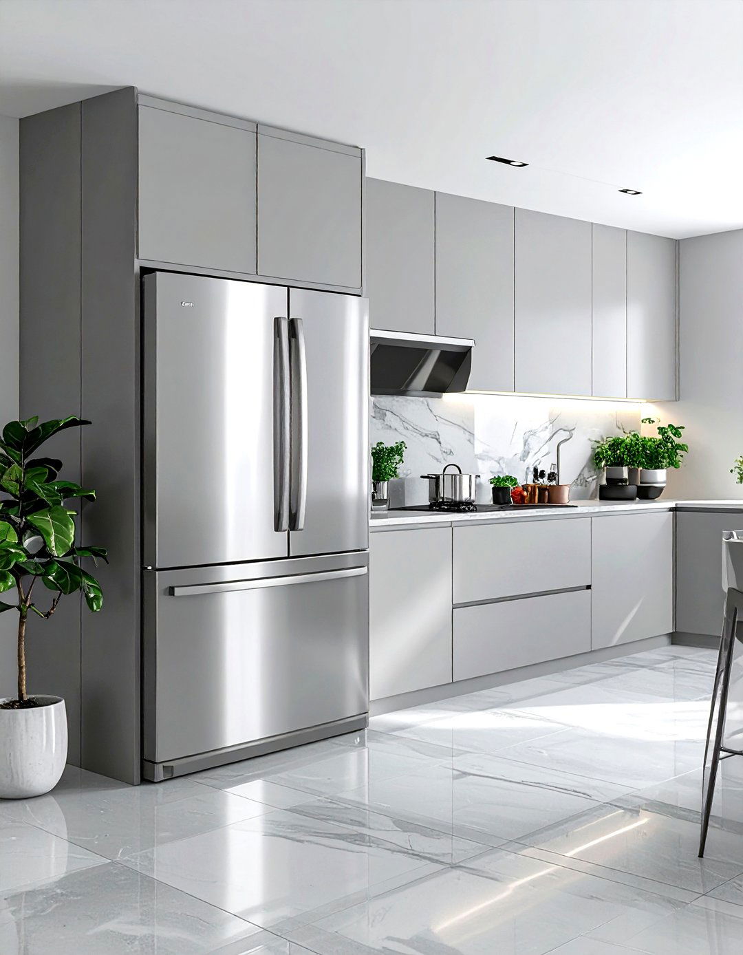 Custom Panel Refrigerator - 30 French door refrigerator kitchen ideas