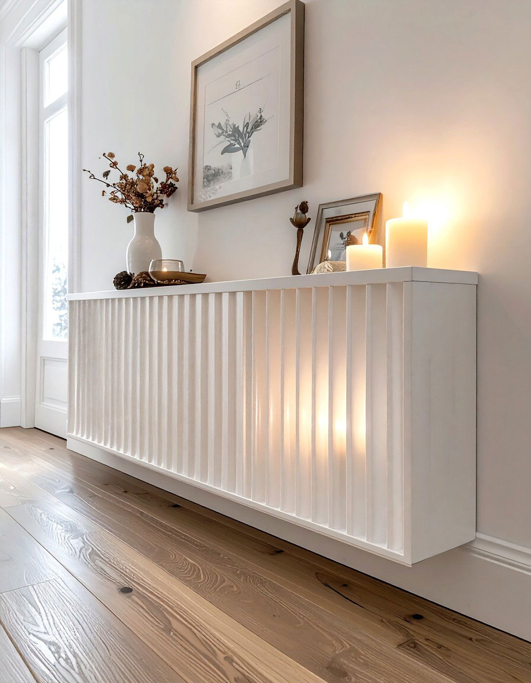 Custom Radiator Cover - 30 living room hallway ideas